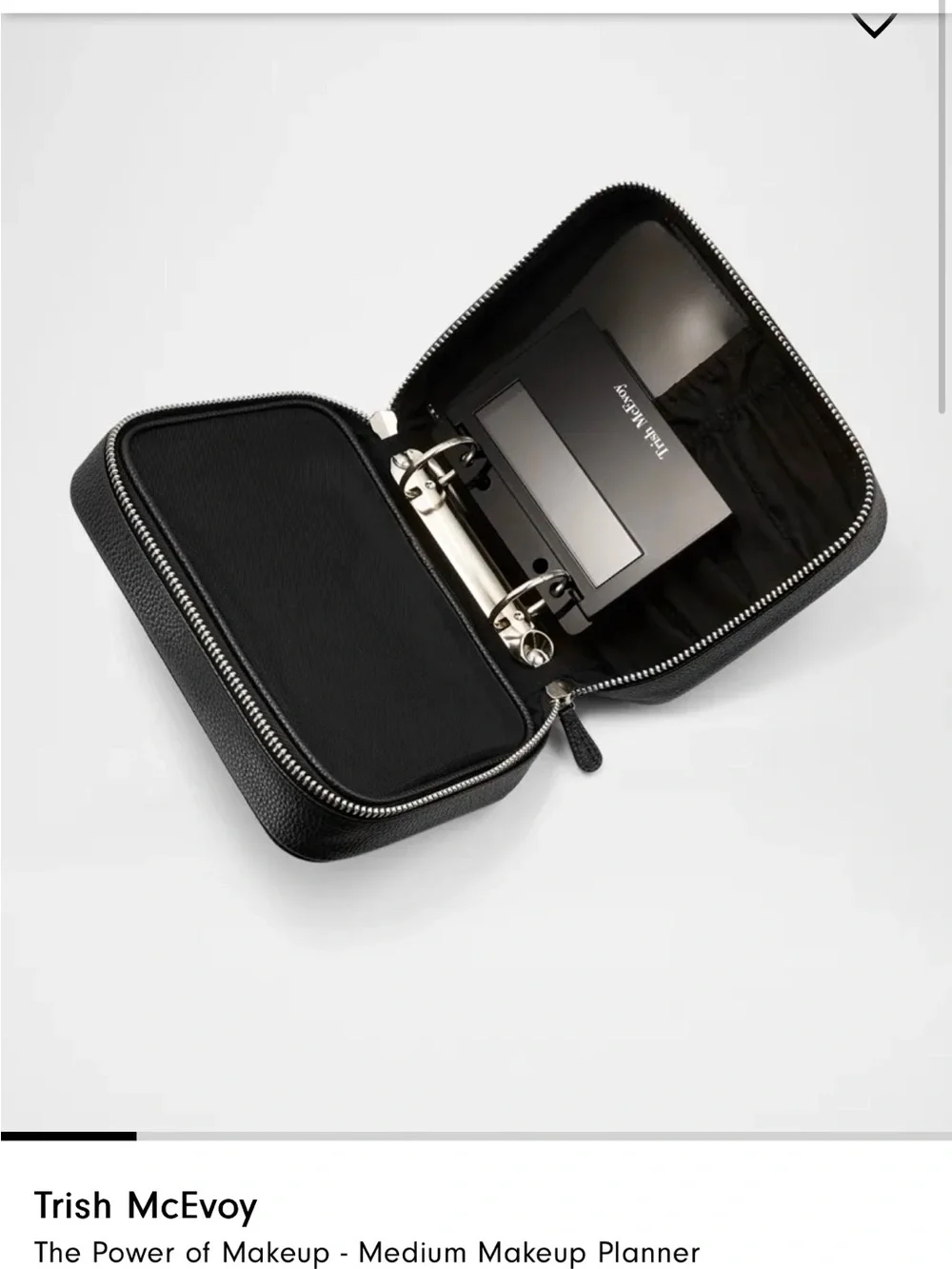 Trish McEvoy Power of Makeup Medium Planner — Vegan Leather